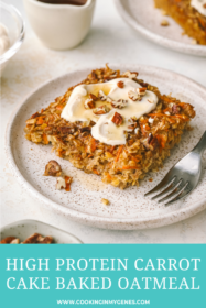 carrot cake oats with syrup