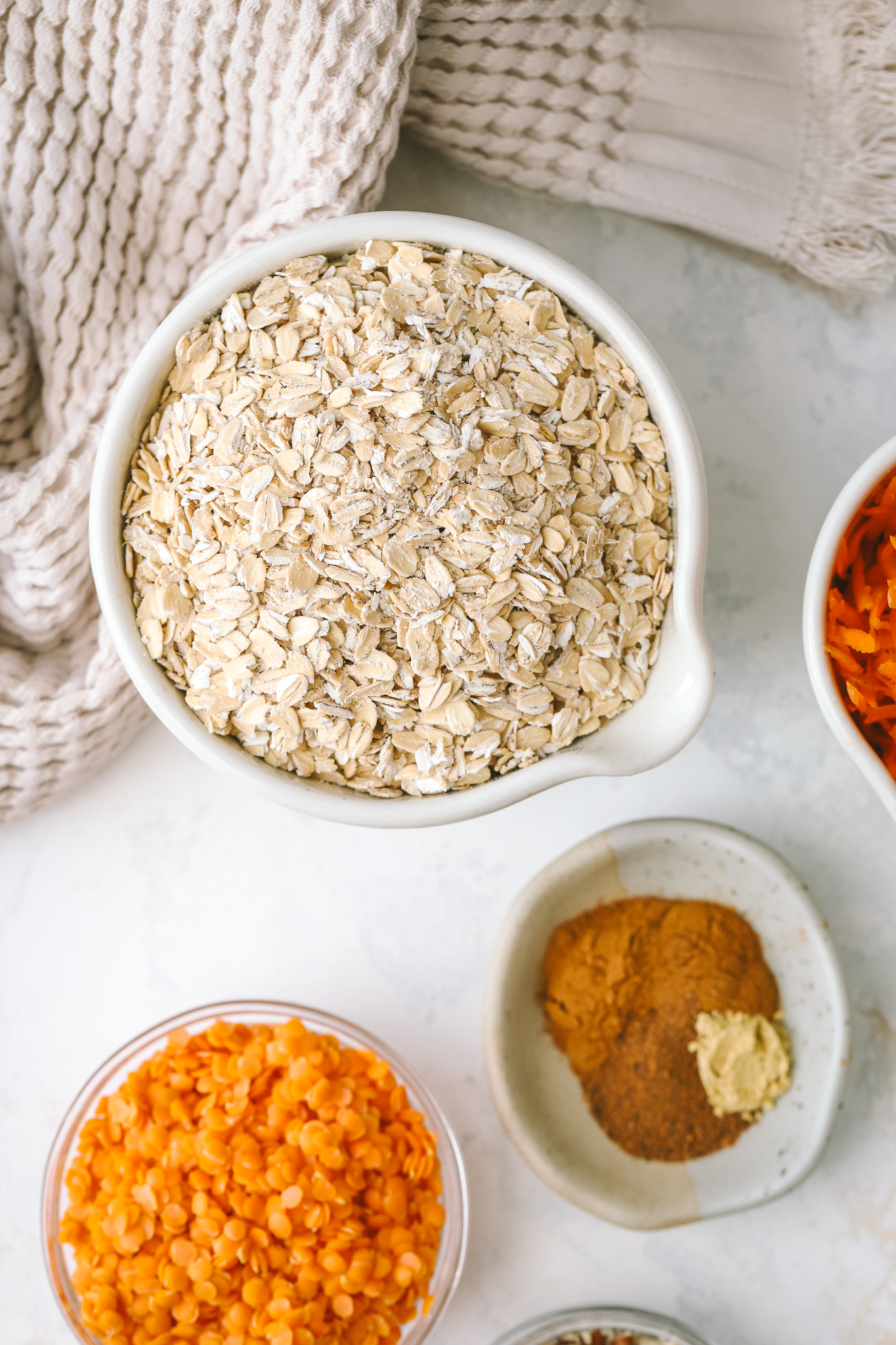 rolled oats in a bowl