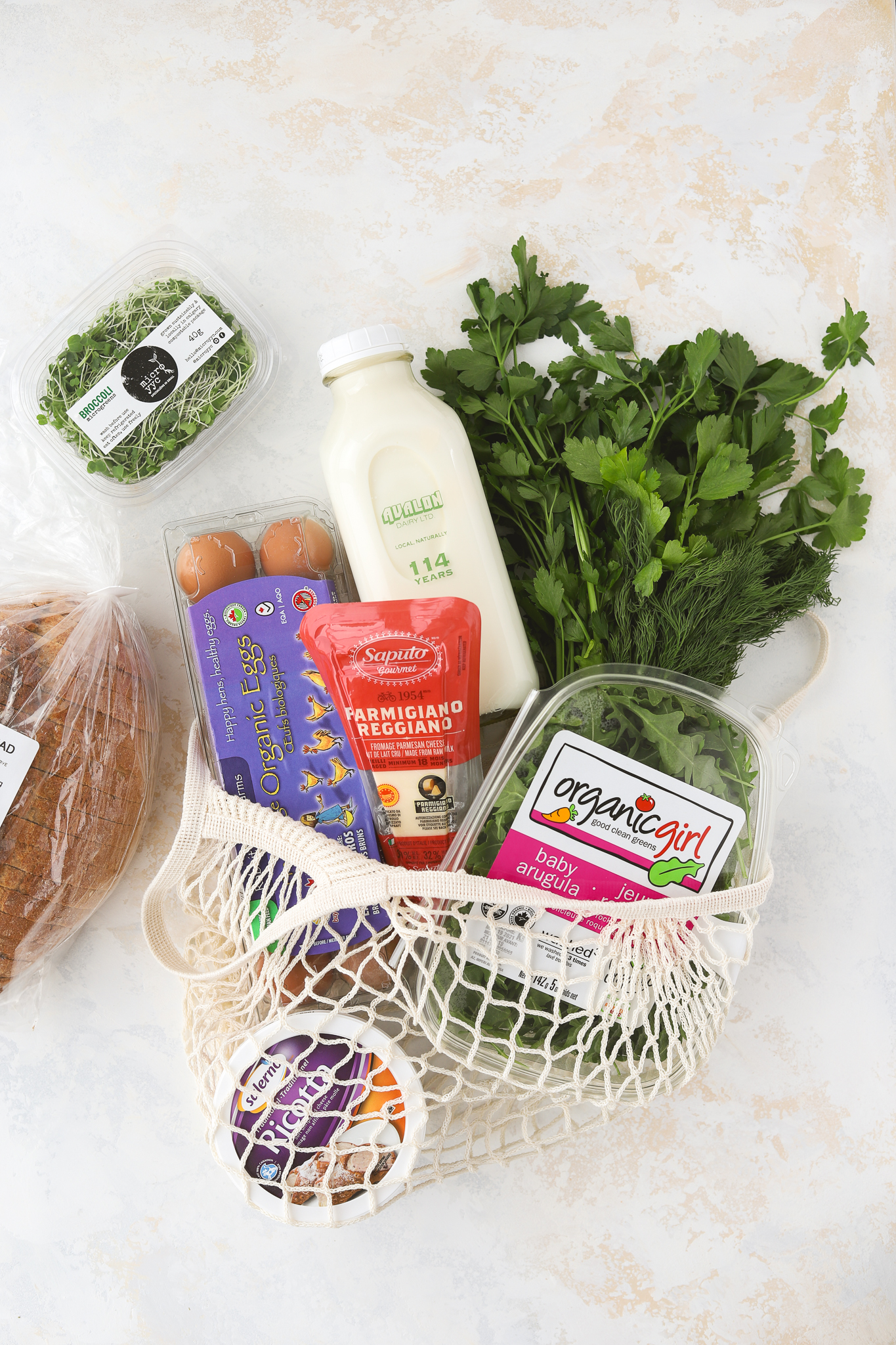 ingredients to make a frittata recipe