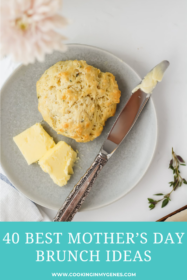 herb drop biscuit on a plate