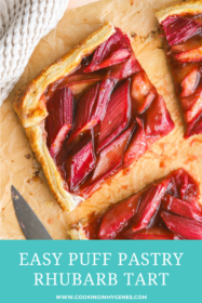 one piece of rhubarb tart