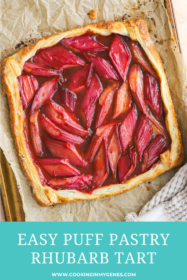 fully baked puff pastry rhubarb tart