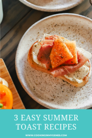 prosciutto and cantaloupe toast