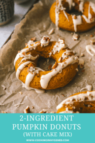 side angle of pumpkin donut