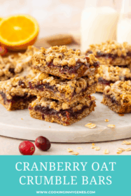 stack of cranberry bars