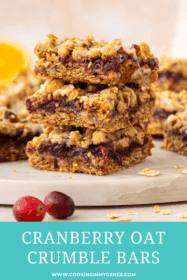 stack of cranberry bars