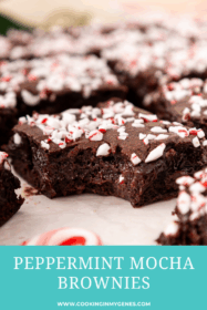 peppermint mocha brownie with a bite taken out of it