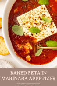 spoon serving baked feta