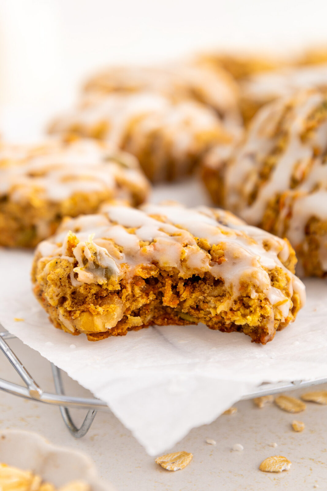 cookies with a bite taken out of them